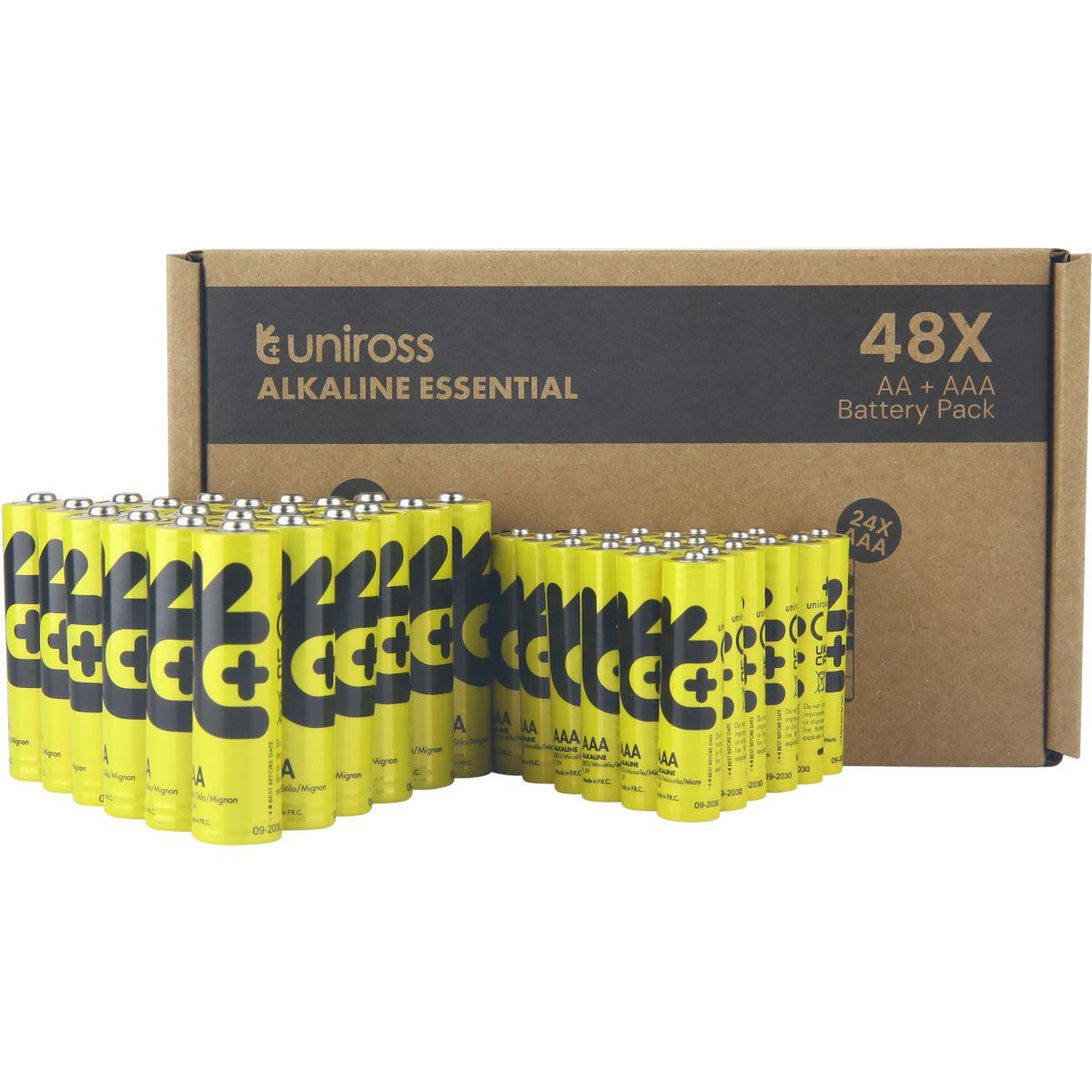 Uniross Pile x24 aa lr6 + x24 aaa lr03