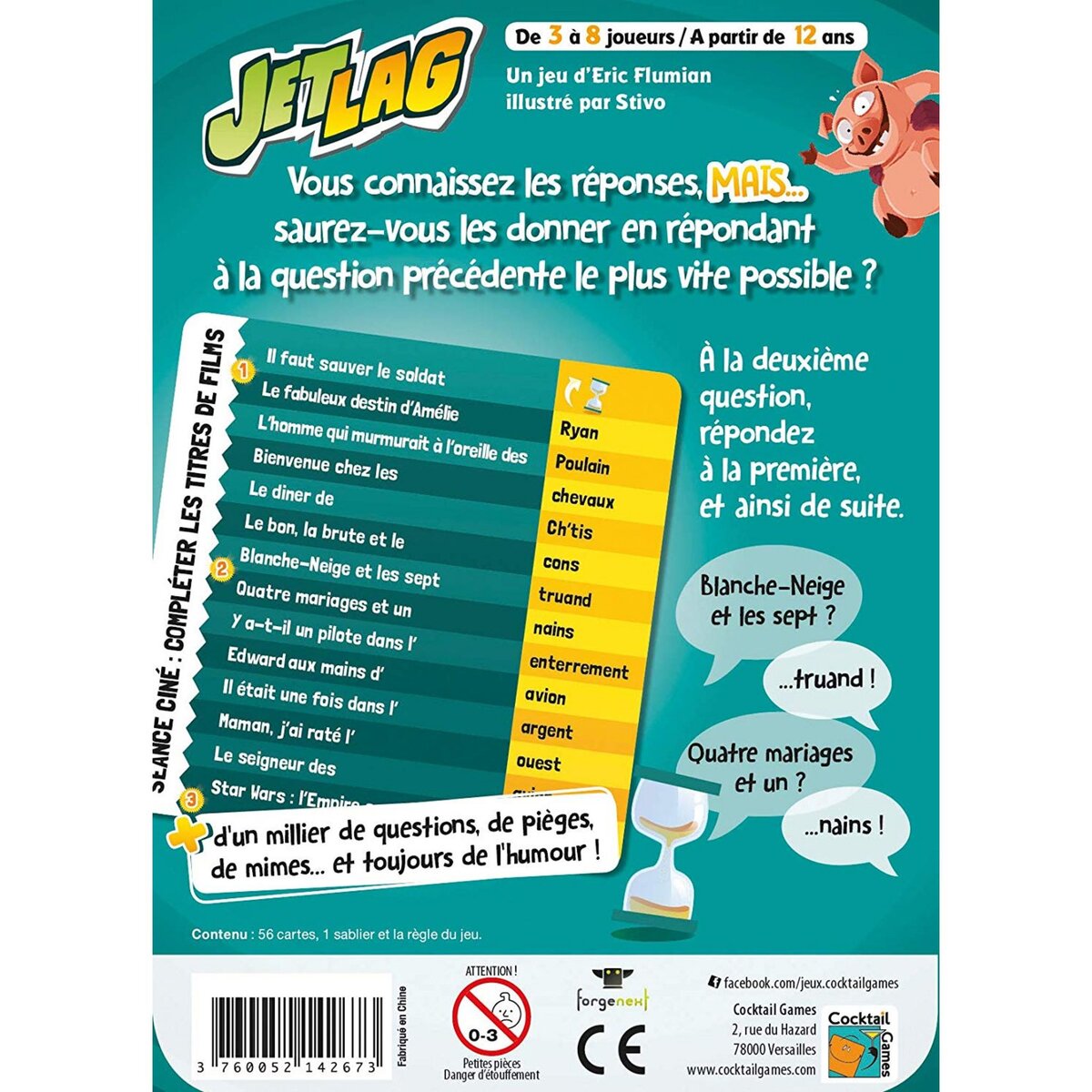 ASMODEE Jeu le quiz complètement décalé - JETLAG