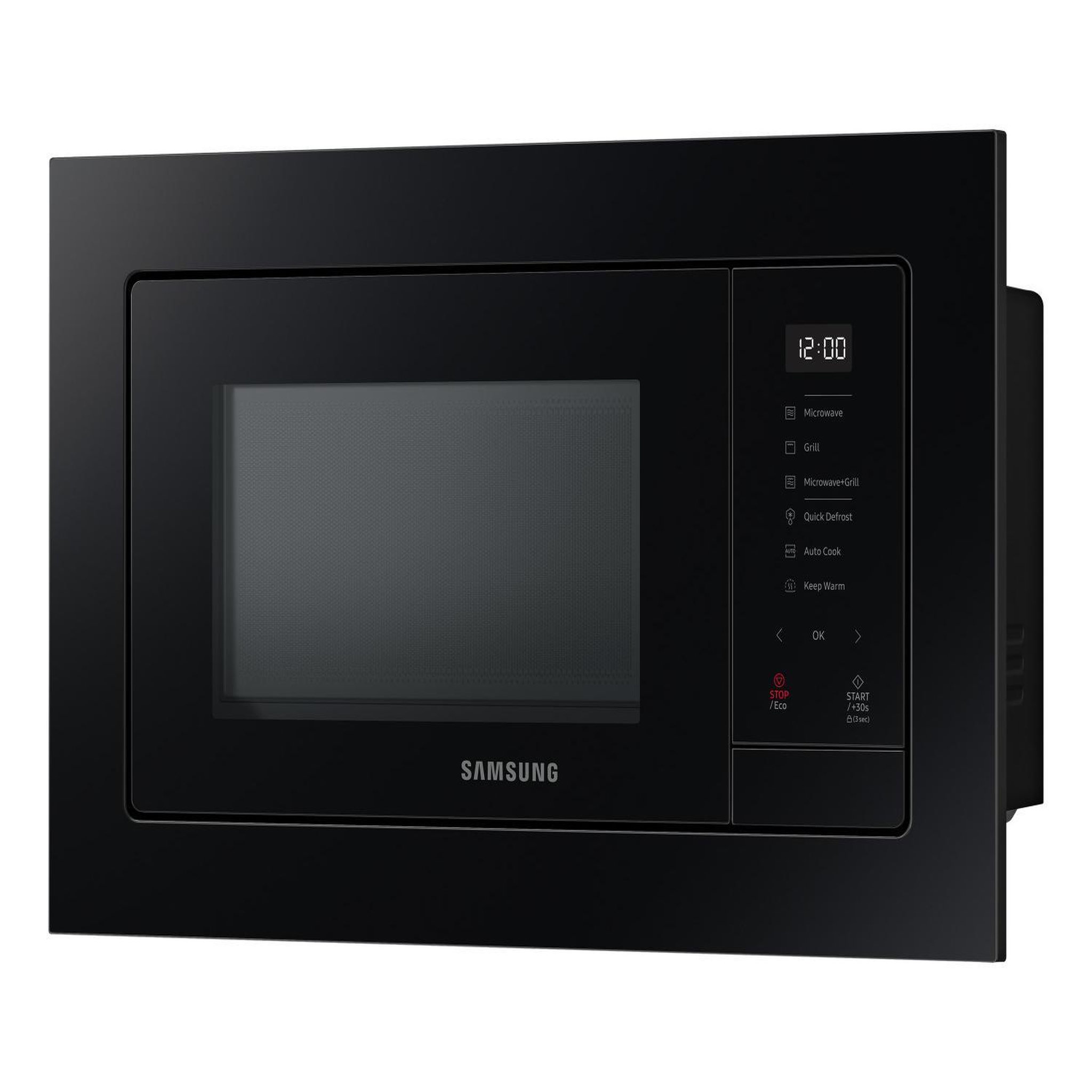 Voir la diapositive 3 : Samsung Four à micro-ondes grill encastrable Samsung MG23A7318CK de 23 L, noir