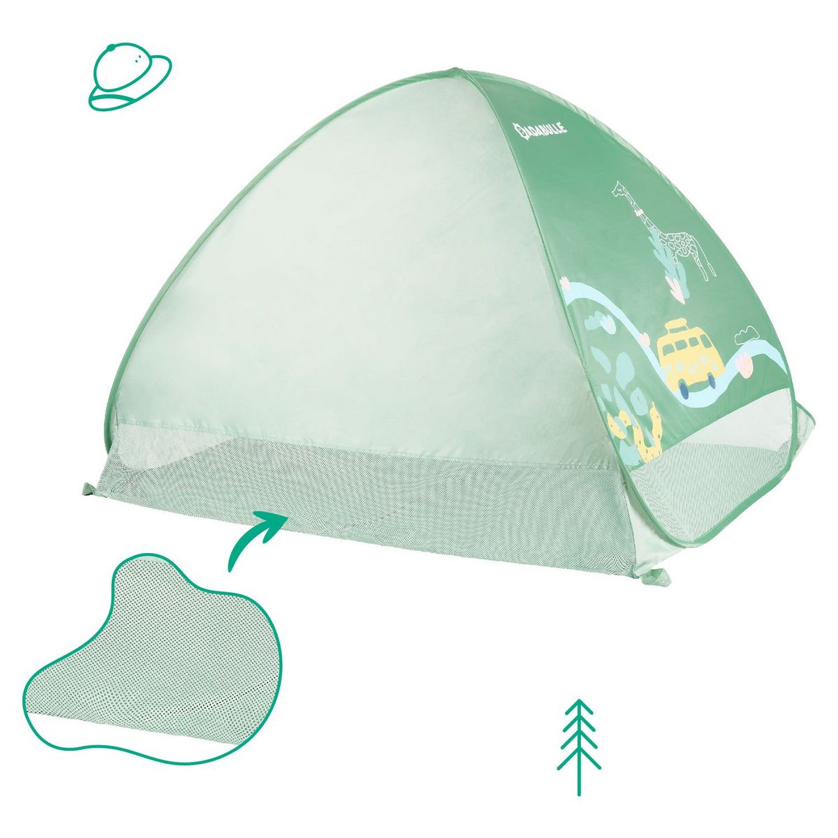 BADABULLE Tente Anti-UV 50+