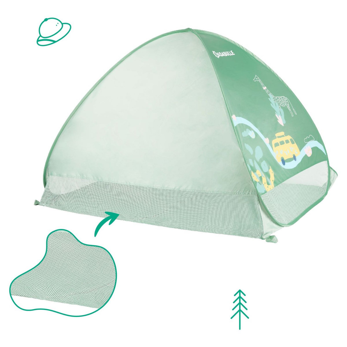 BADABULLE Tente Anti-UV 50+