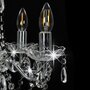 VIDAXL Lustre avec perles de cristal Argente Rond 5 x E14