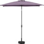 Voir la diapositive 3 : Habitat et Jardin Parasol jardin  Sol 2  - Rectangle - 2 x 3 m - Violet + Dalles à lester incluses