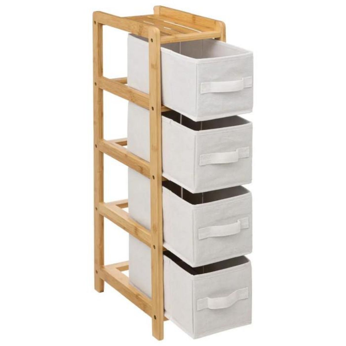 FIVE Étagère 4 Paniers de Rangement  Tidy  78cm Naturel