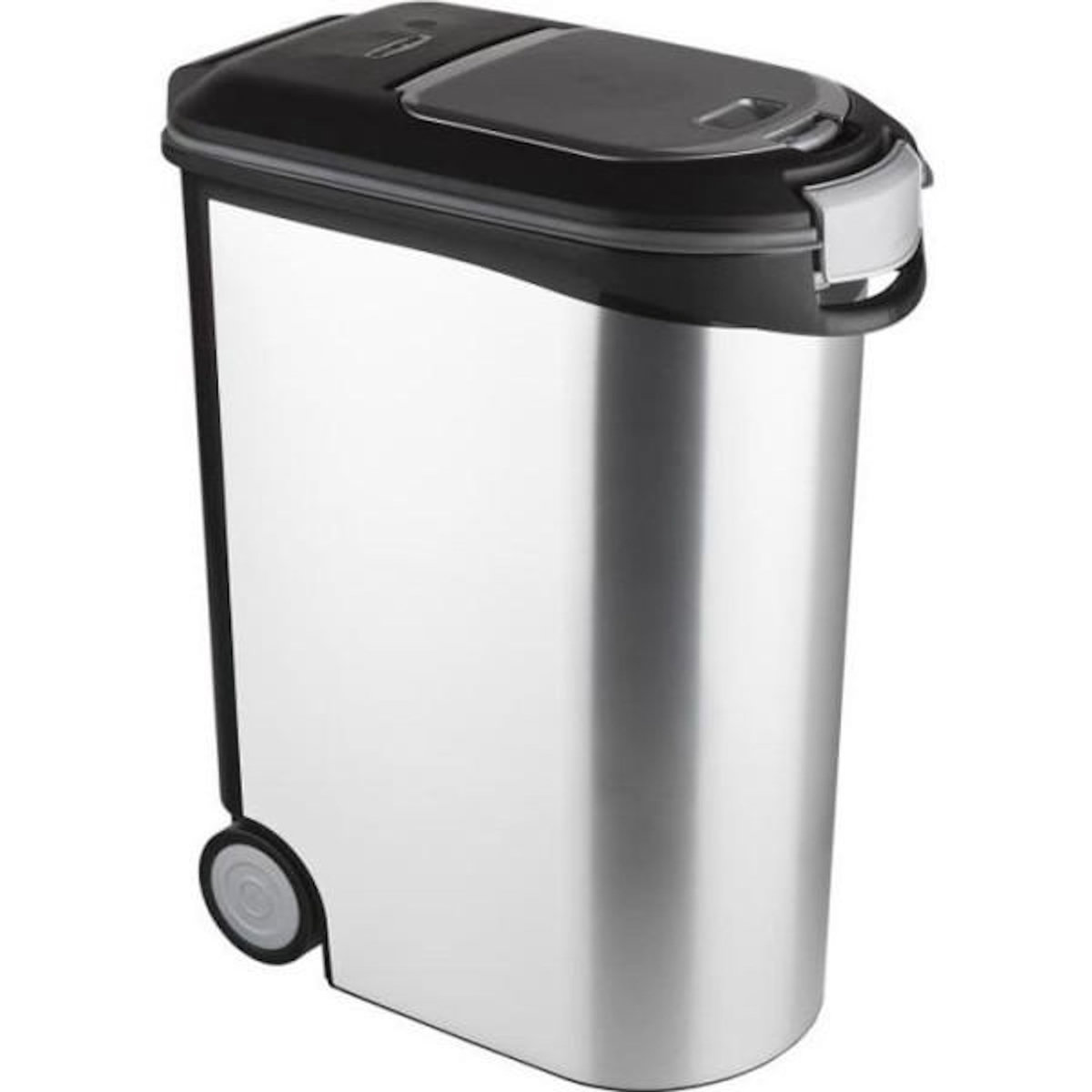 CURVER CURVER Conteneur a croquettes pour chien 20 kg - 54L - Aspect métal