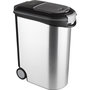 Voir la diapositive 1 : CURVER CURVER Conteneur a croquettes pour chien 20 kg - 54L - Aspect métal