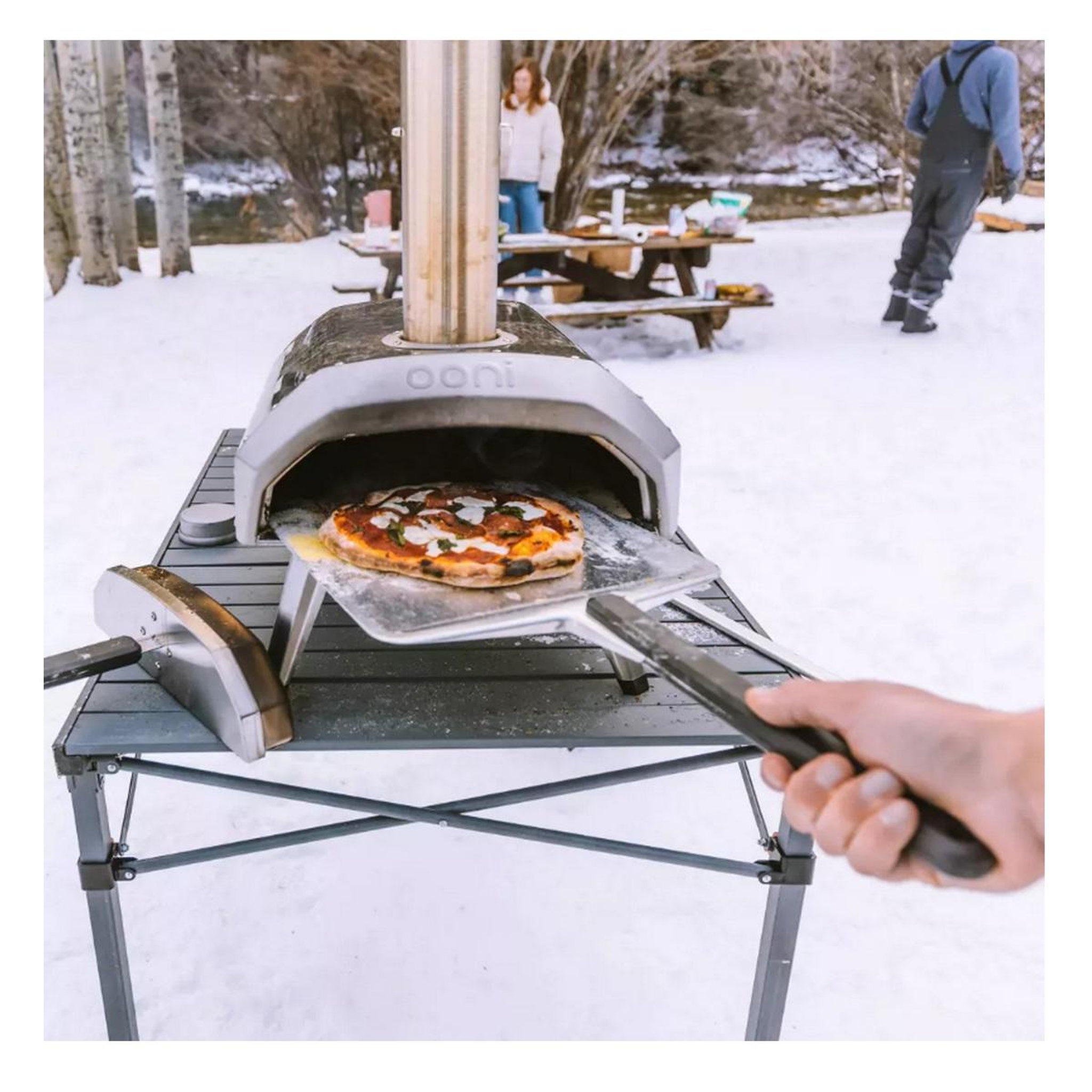 Voir la diapositive 3 : OONI Pelle à pizza 35cm gris - uu-p0a500
