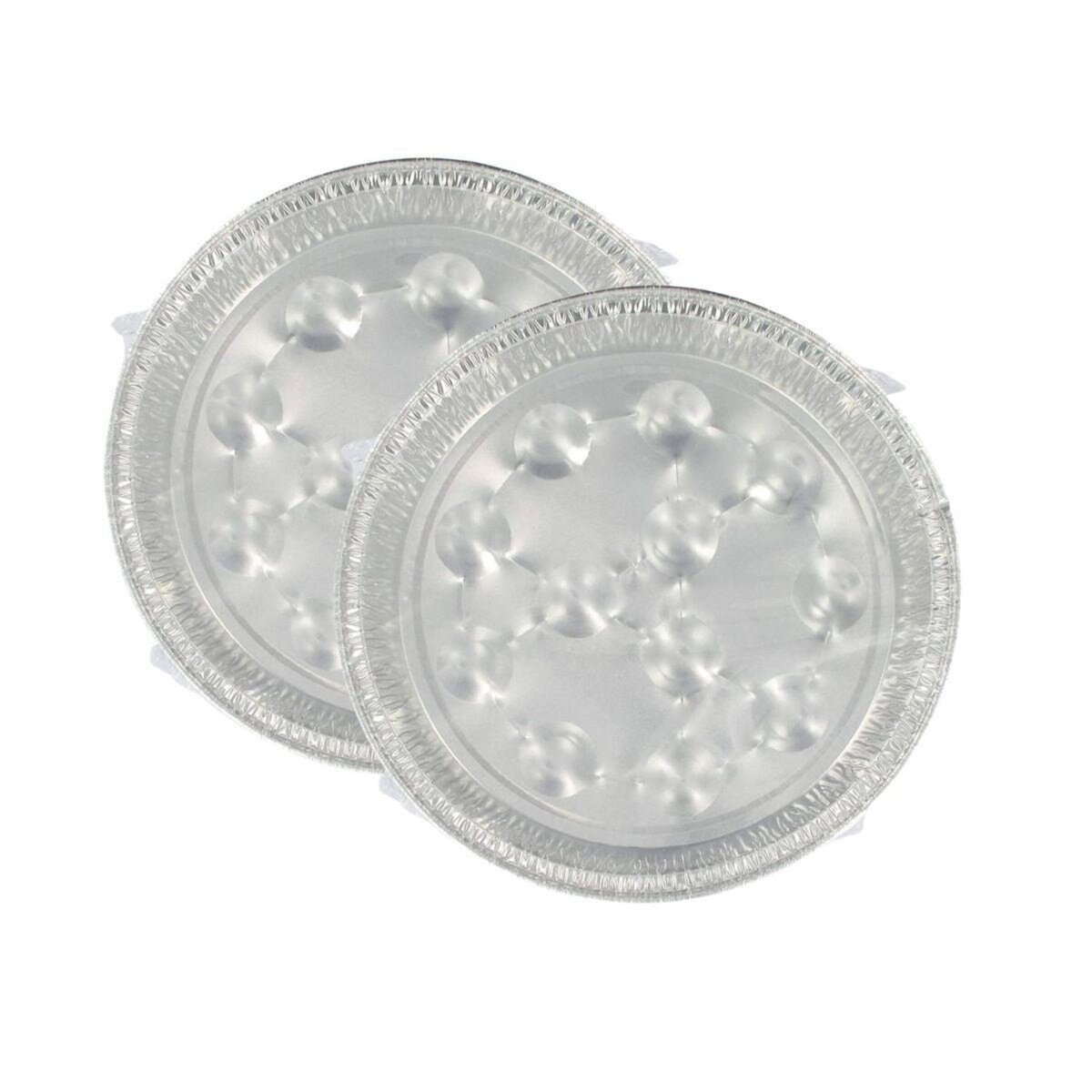 Fackelmann Lot de 2 packs de 10 plats à escargots en aluminium 17,5 cm Fackelmann