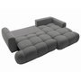 Voir la diapositive 2 : BEST MOBILIER Yulin - canapé d'angle droit 4 places convertible avec coffre en tissu bouclette