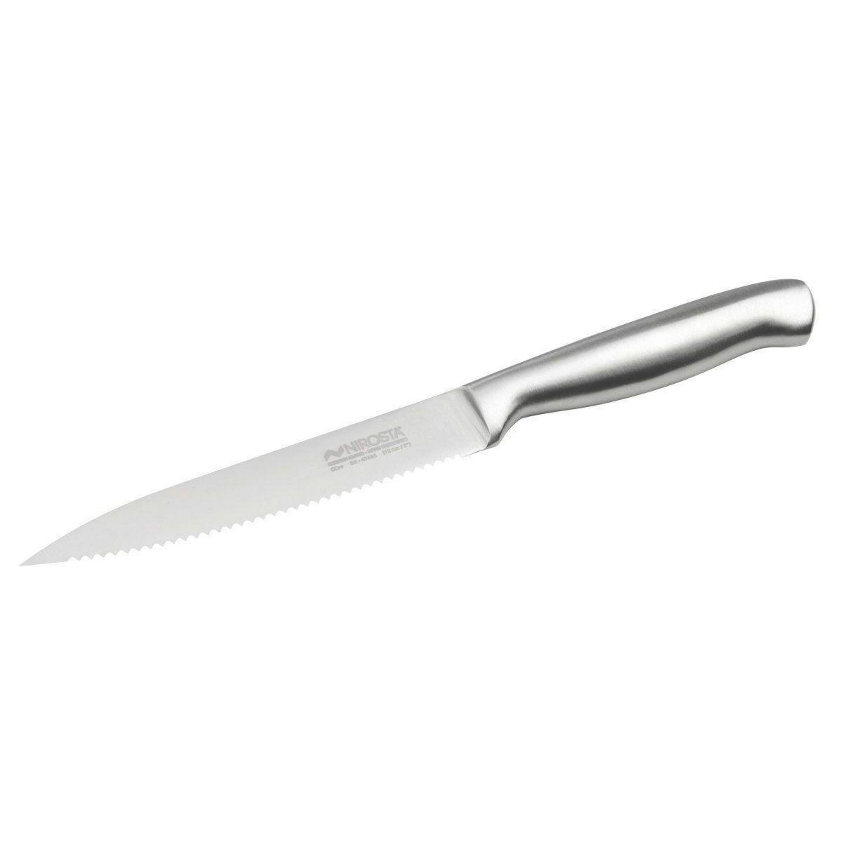 NIROSTA Couteau de cuisine professionnel 24 cm lame crantée Nirosta Star