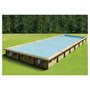 Voir la diapositive 1 : UBBINK Piscine bois Linéa  500x1100 - H140cm - Liner Bleu 