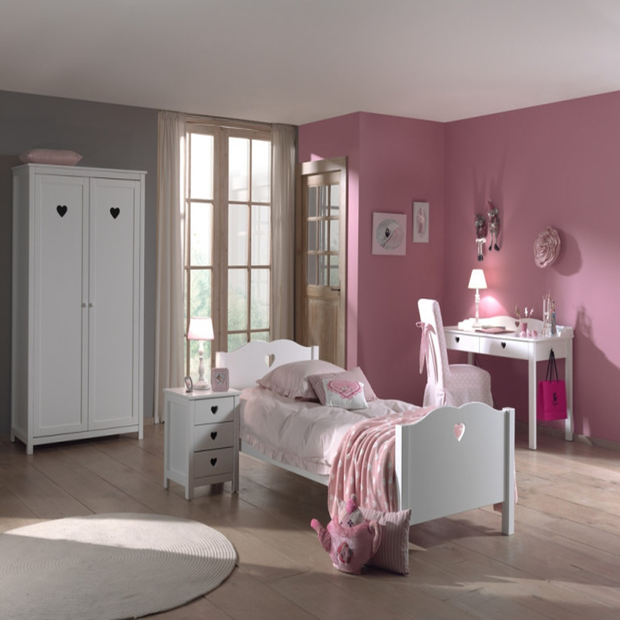 Voir la diapositive 3 : Lit simple 90x200cm MAUDE
