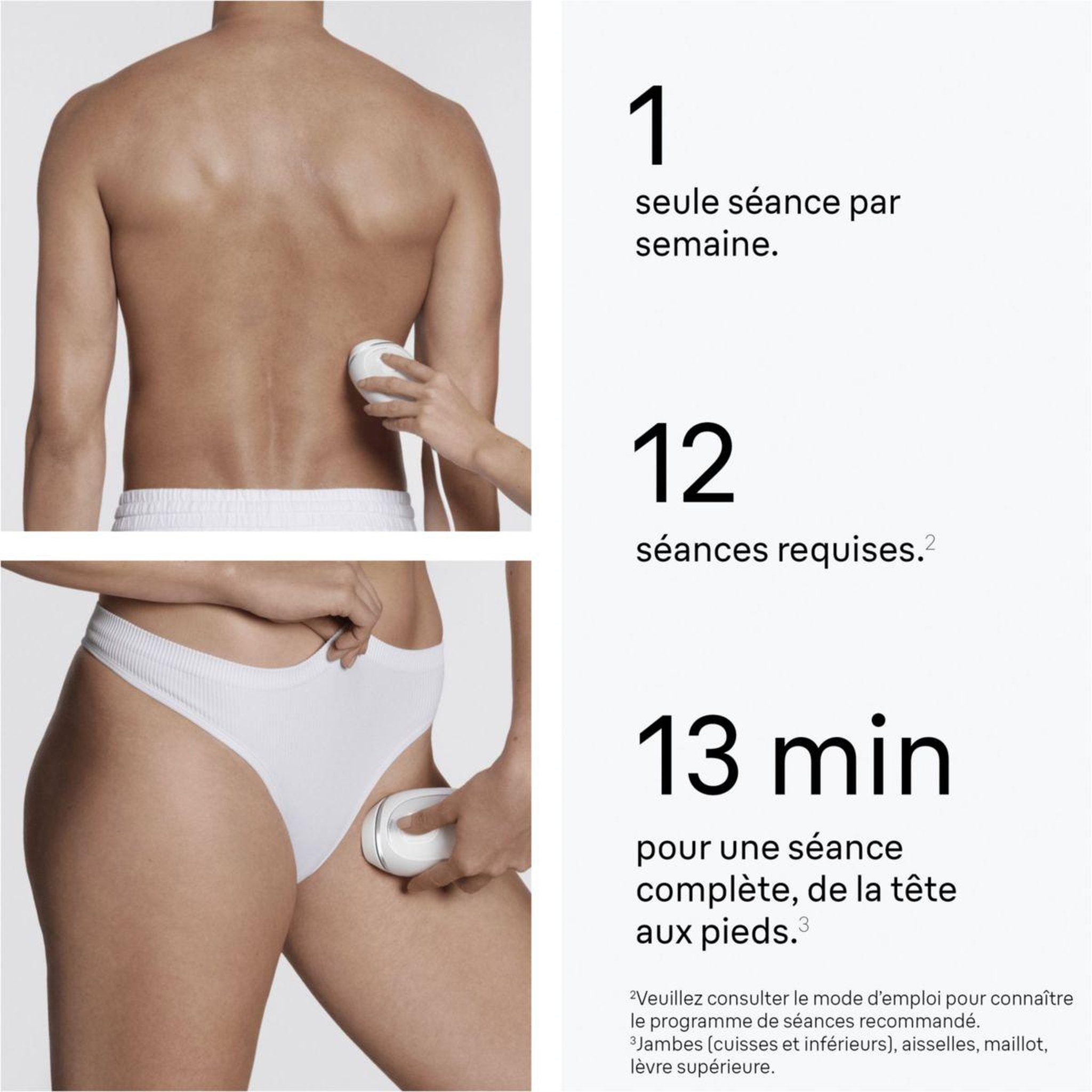 Voir la diapositive 4 : BRAUN Epilateur lumière pulsée IPL PL1114 Silk-expert Mini, 1 teêt, 1 rasoir gillette Venus, 1 pochette