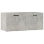 Voir la diapositive 2 : VIDAXL Armoire murale gris beton 80x36,5x35 cm bois d'ingenierie