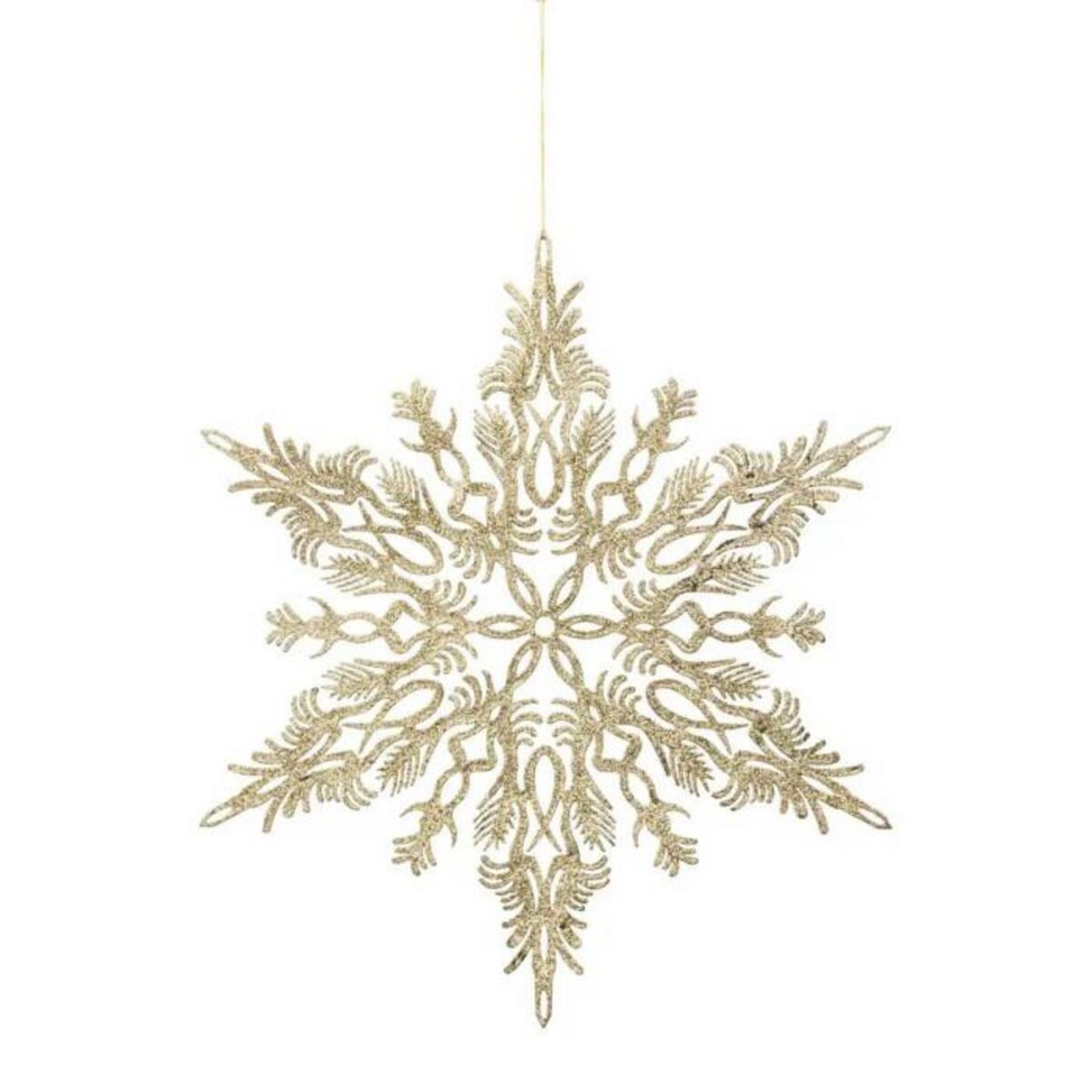 ATMOSPHERA Sujet de Noël  Flocon Arabesque  35cm Or