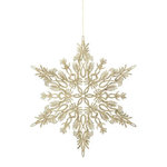 ATMOSPHERA Sujet de Noël  Flocon Arabesque  35cm Or