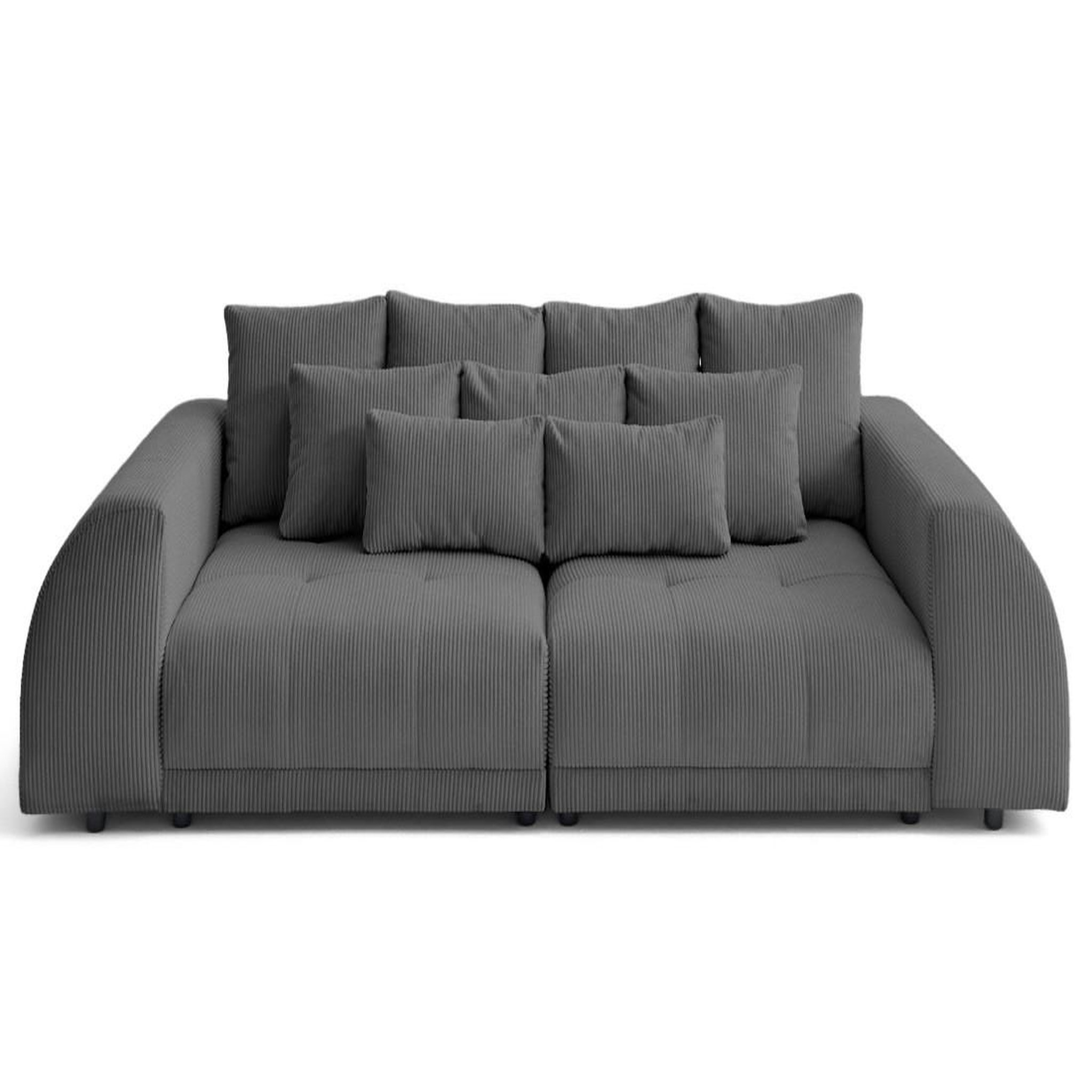 Voir la diapositive 1 : LISA DESIGN Amadora - canapé droit 4 places en velours côtelé