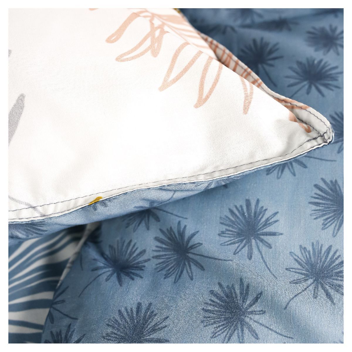 Parure housse de couette fantaisie en coton 57 fils LEANA