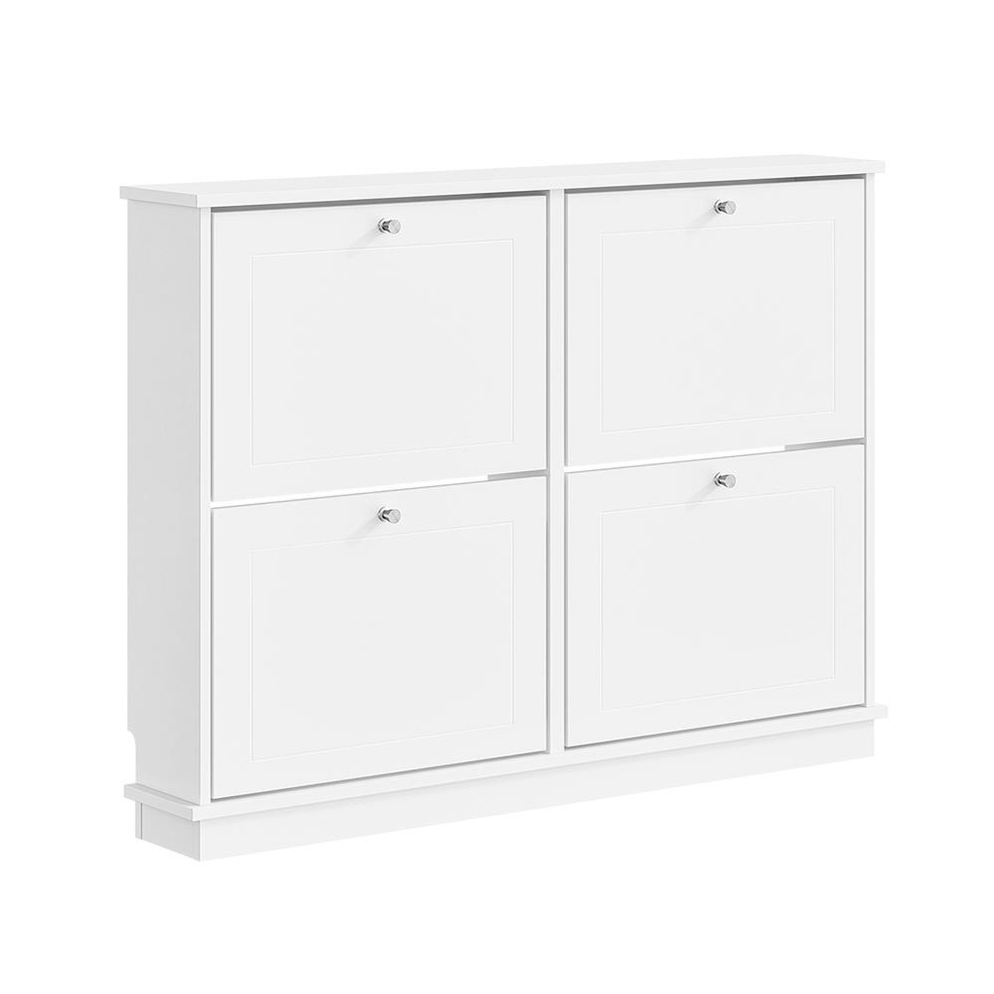 SOBUY Armoire à chaussures Blanc 105x48x78 cm FSR216-W