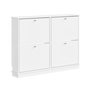 Voir la diapositive 1 : SOBUY Armoire à chaussures Blanc 105x48x78 cm FSR216-W