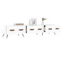 Voir la diapositive 4 : VIDAXL Meuble TV blanc brillant 150x36x30 cm bois d'ingenierie