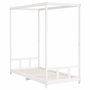 Voir la diapositive 3 : VIDAXL Cadre de lit pour enfants blanc 90x200 cm bois de pin massif