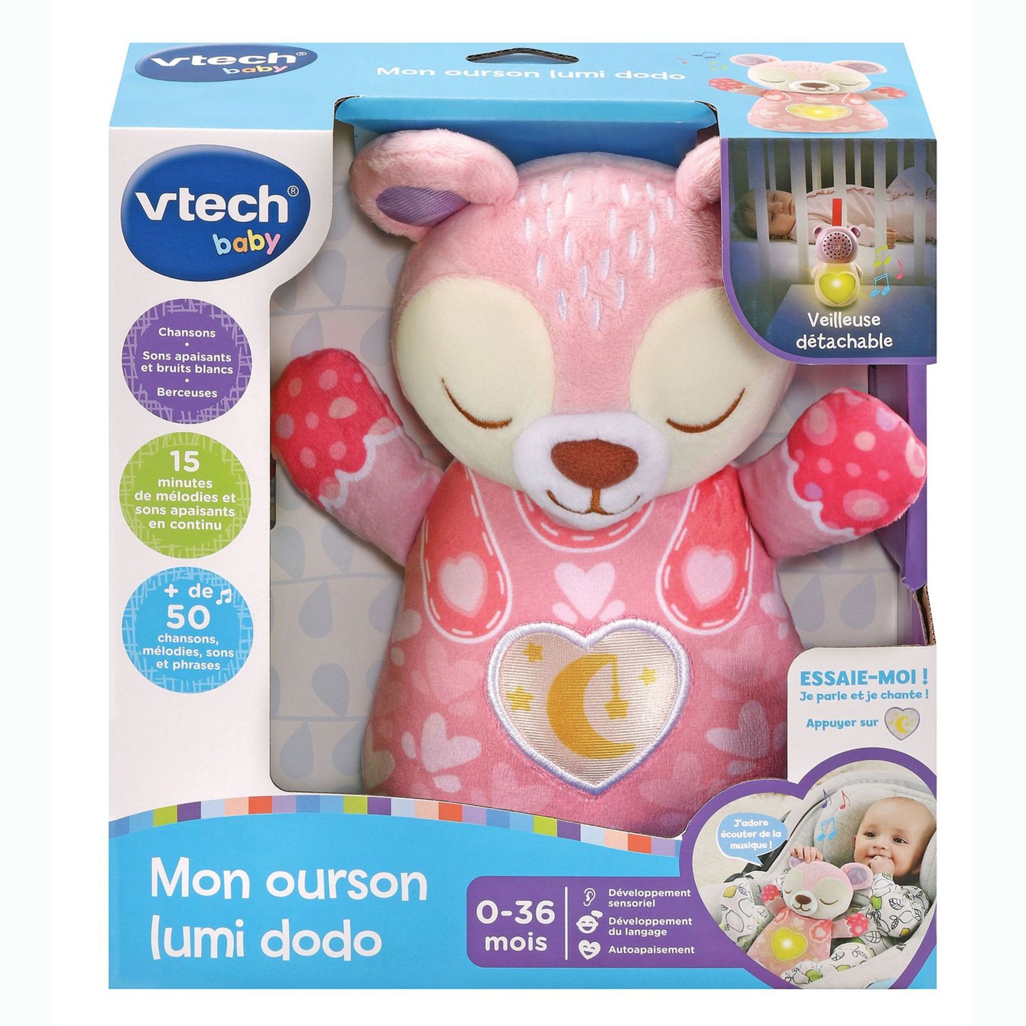 VTECH BABY Mon ourson lumi dodo rose