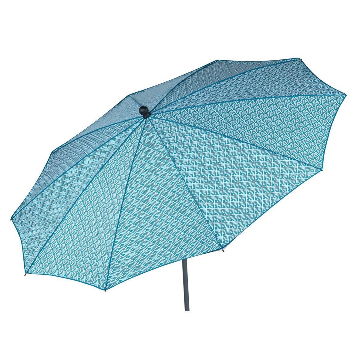 Jardin Privé Parasol rond smart 240cm bleu DANEMARK