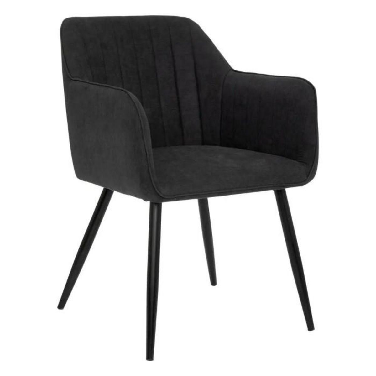ATMOSPHERA Lot de 2 Chaises Fauteuils  Visoca  83cm Noir