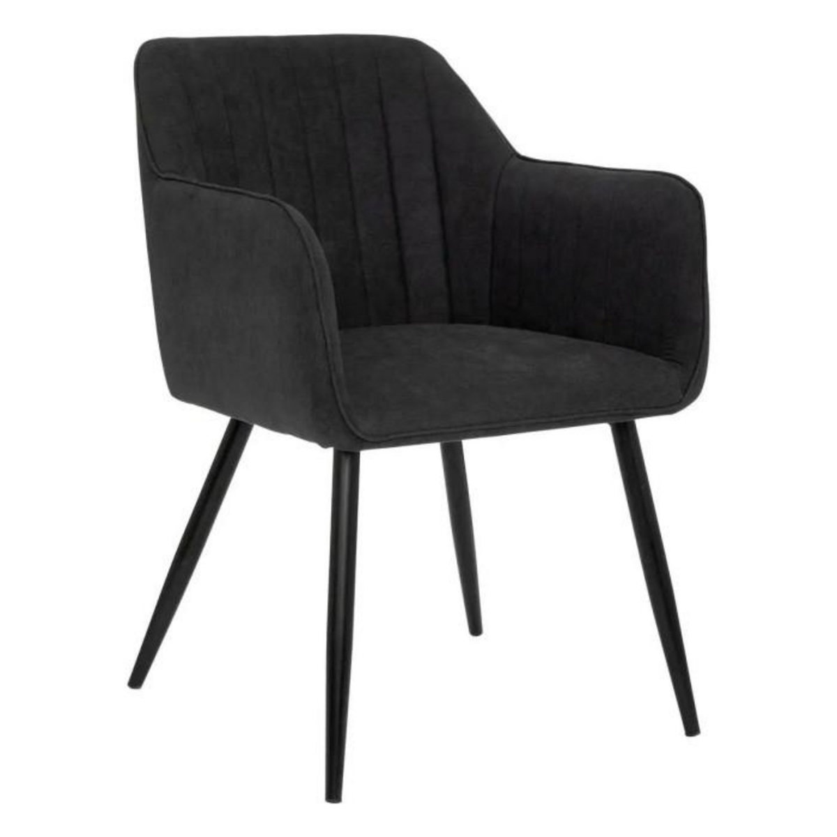 ATMOSPHERA Lot de 2 Chaises Fauteuils  Visoca  83cm Noir