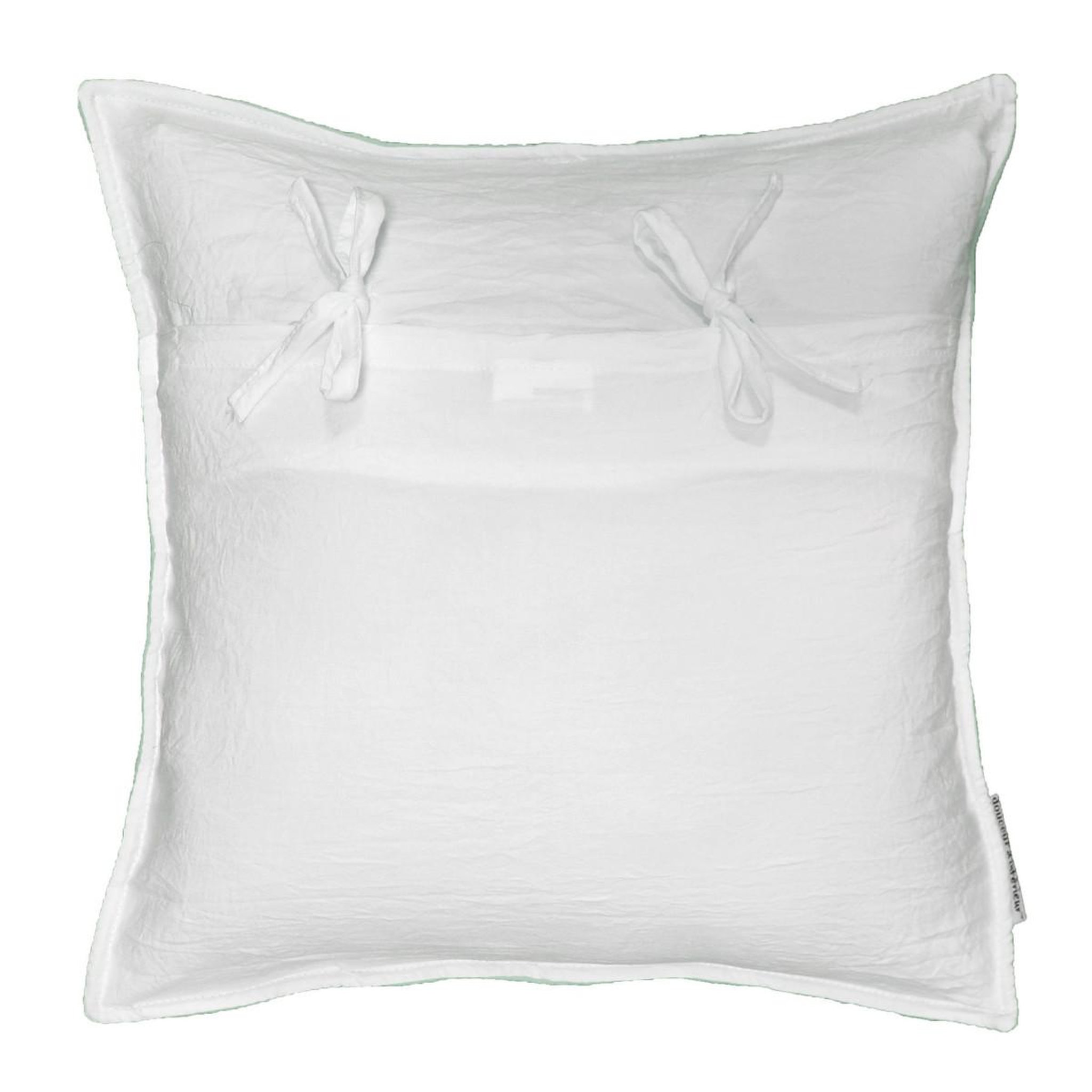 Voir la diapositive 2 : Douceur d'Intérieur Housse de coussin  mellow  60x60cm menthe & blanc
