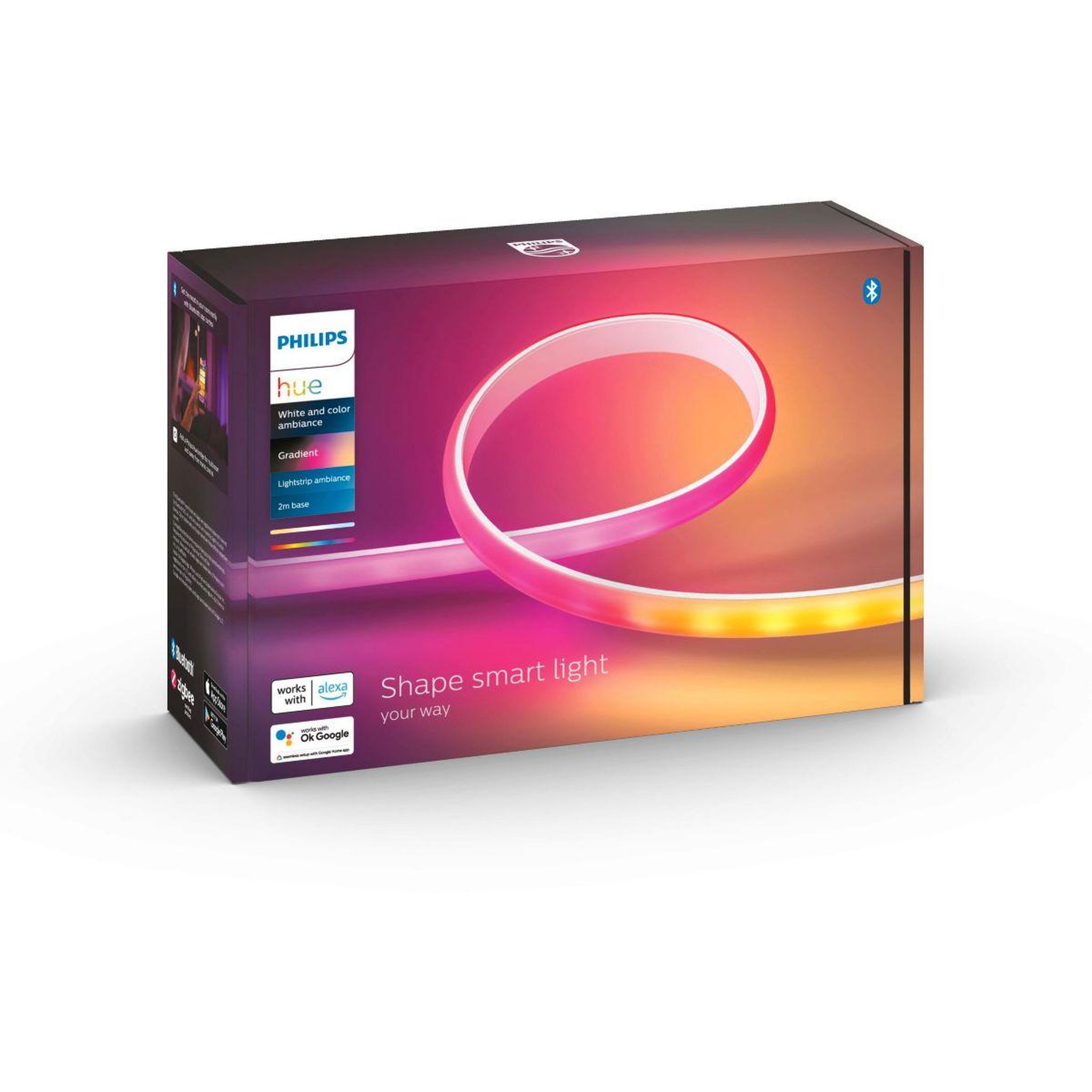 Philips Ruban LED HUE W&C Lightstrip Gradient 2M+base