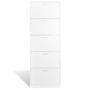 Voir la diapositive 3 : VIDAXL Meuble a chaussures en bois avec 5 compartiments Blanc