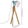 Voir la diapositive 6 : VIDAXL Lampadaire 25 W bleu delave 45x45x120 cm E27