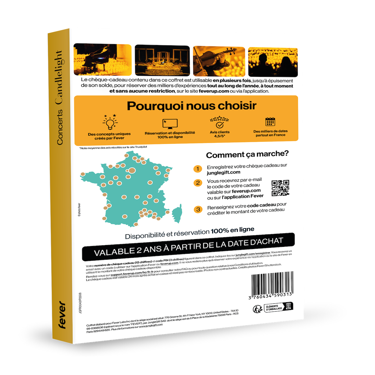 FEVER Coffret cadeau Fever - Concerts à la bougie Candlelight**