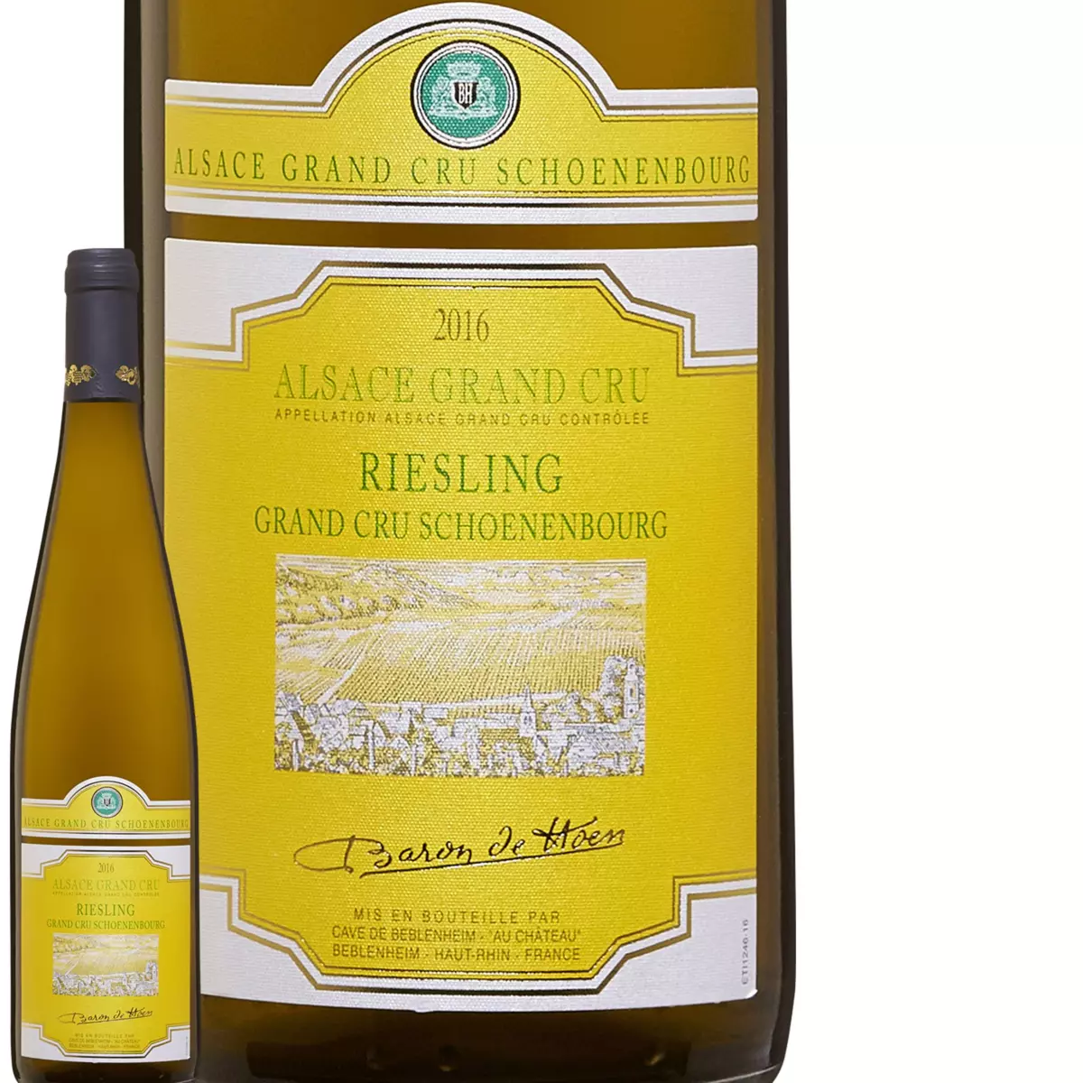 Baron de Hoen Alsace Grand Cru riesling Schoenenbourg Riesling Blanc 2016