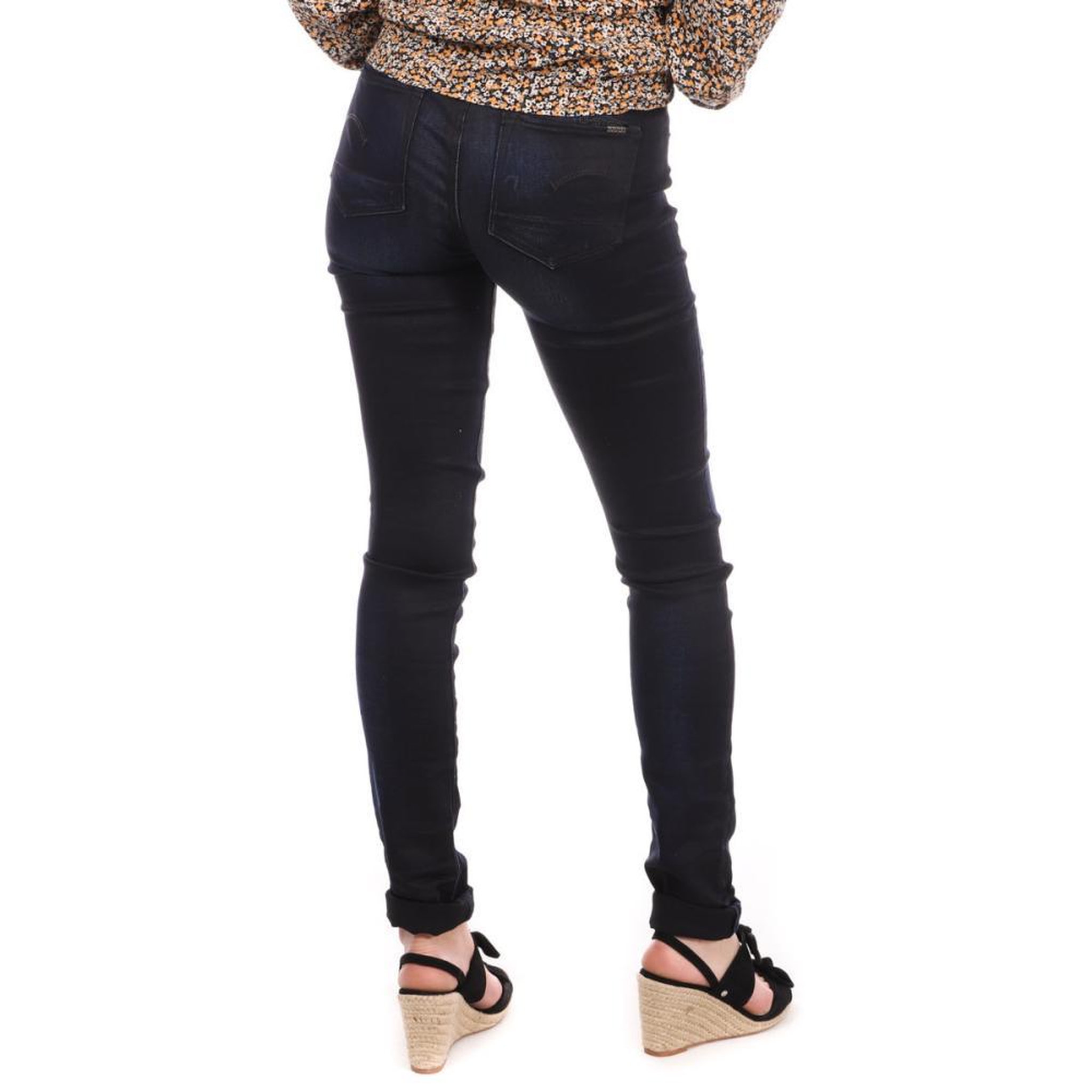 Voir la diapositive 2 : G-Star Raw Jean Slim Enduit  Femme G-Star 3301 Contour - W24