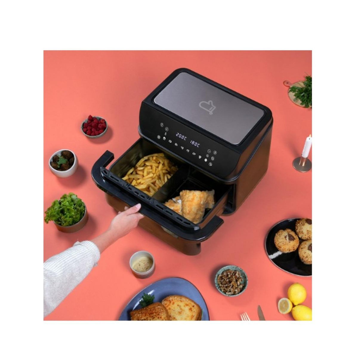 LIVOO Friteuse sans huile avec séparateur 10l 2400w - DOC346CO