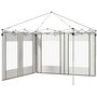 Voir la diapositive 1 : OUTSUNNY Lot de 2 panneaux latéraux barnum tonnelle 6x3 m ou 3x3 m fenêtres oxford blanc