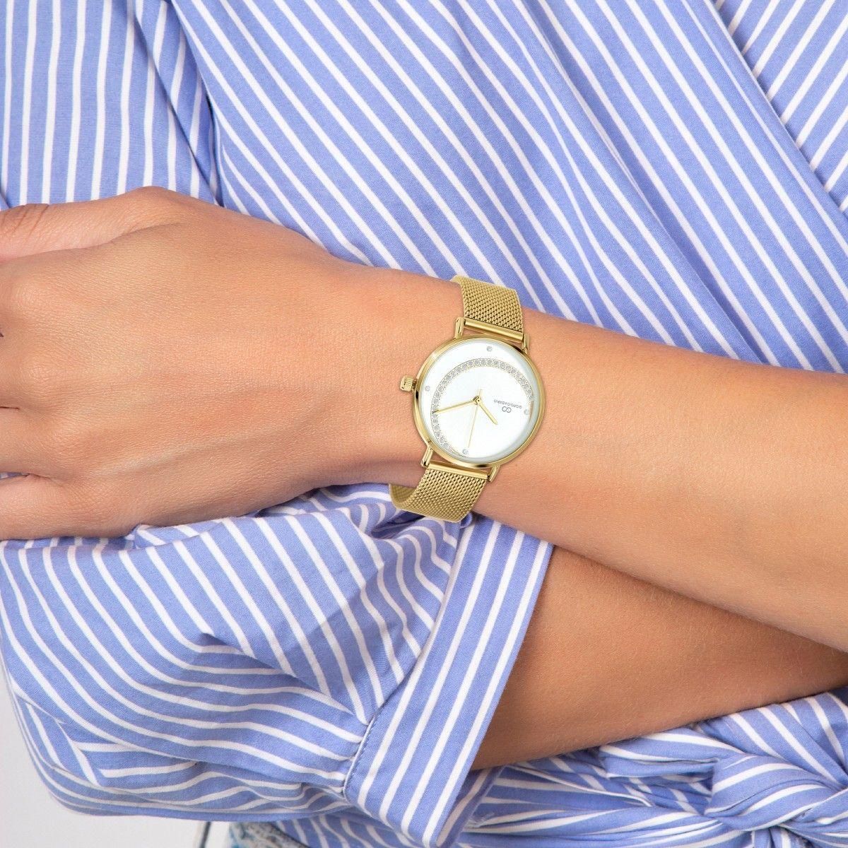 SC CRYSTAL Montre Clélia élégante ornée de Cristaux scintillants par SC Crystal