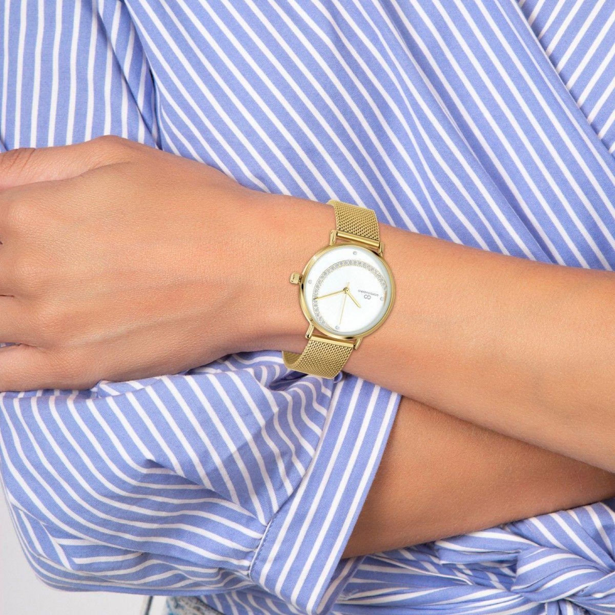 SC CRYSTAL Montre Clélia élégante ornée de Cristaux scintillants par SC Crystal