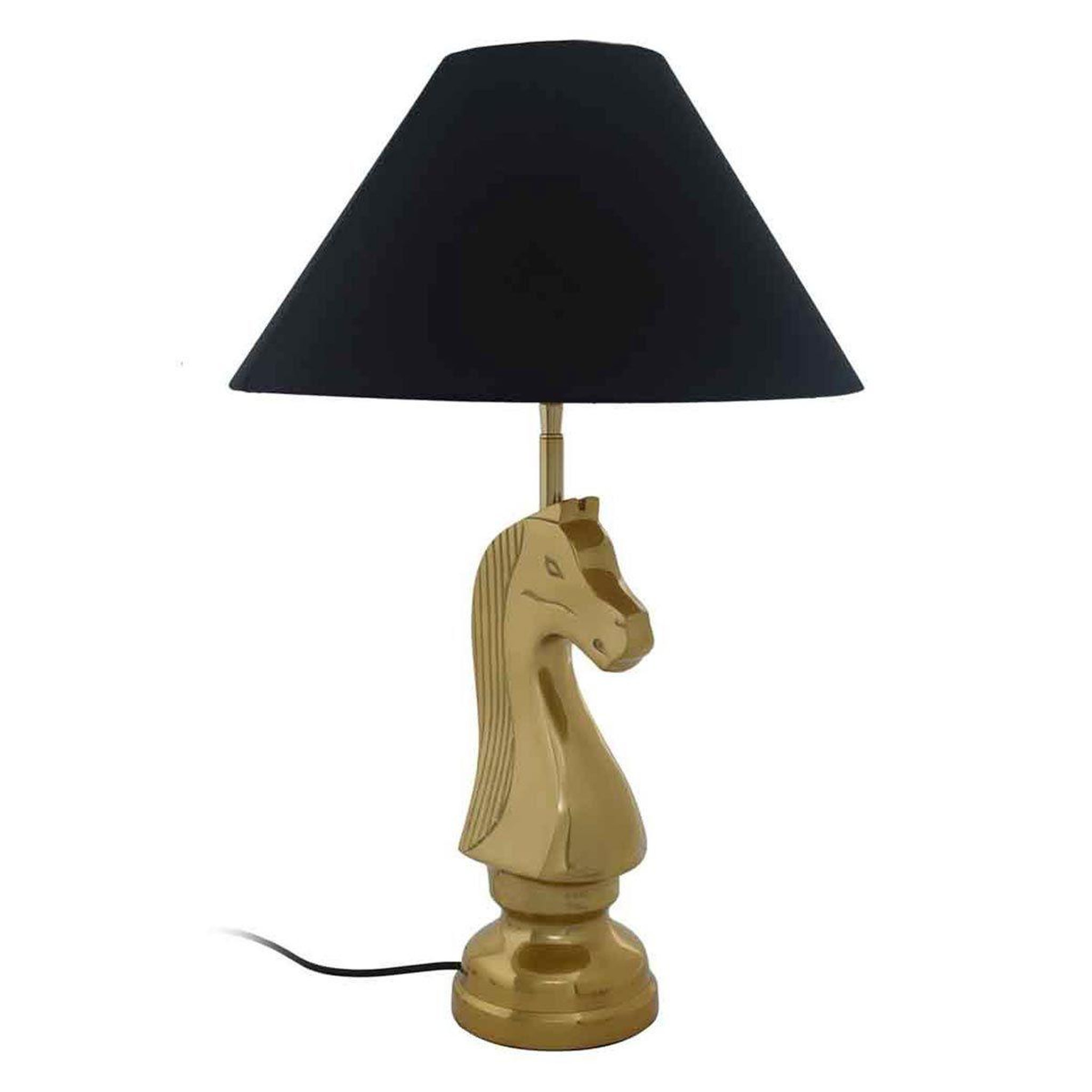 Paris Prix Lampe à Poser Vintage  Shah  62cm Noir & Or