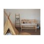 Voir la diapositive 4 : COMBELLE Lit Remi 70x140cm en Bois Brut Naturel - Mobilier Enfant Artisanale