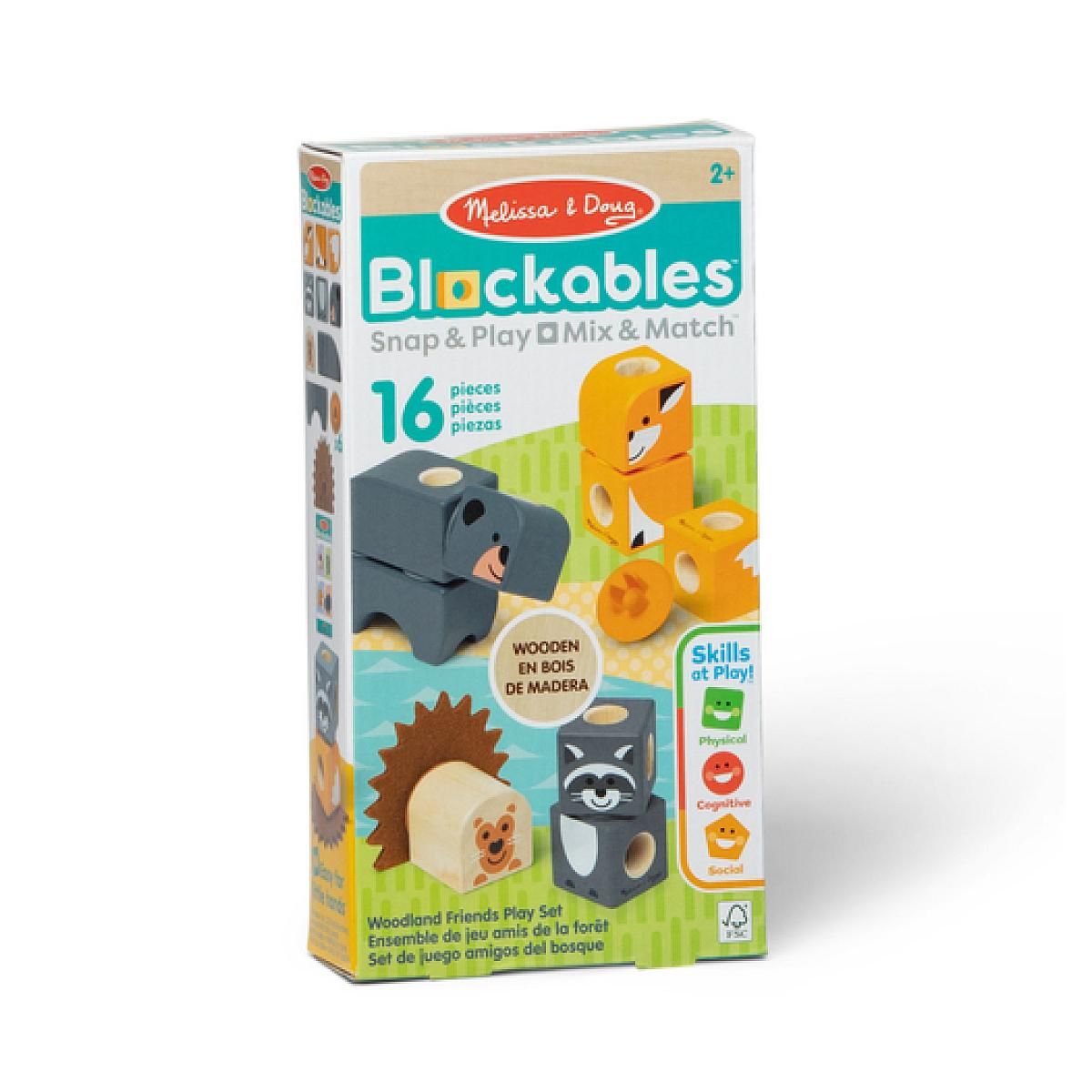 SpinMaster Les animaux de la foret - 16 pieces - blockables