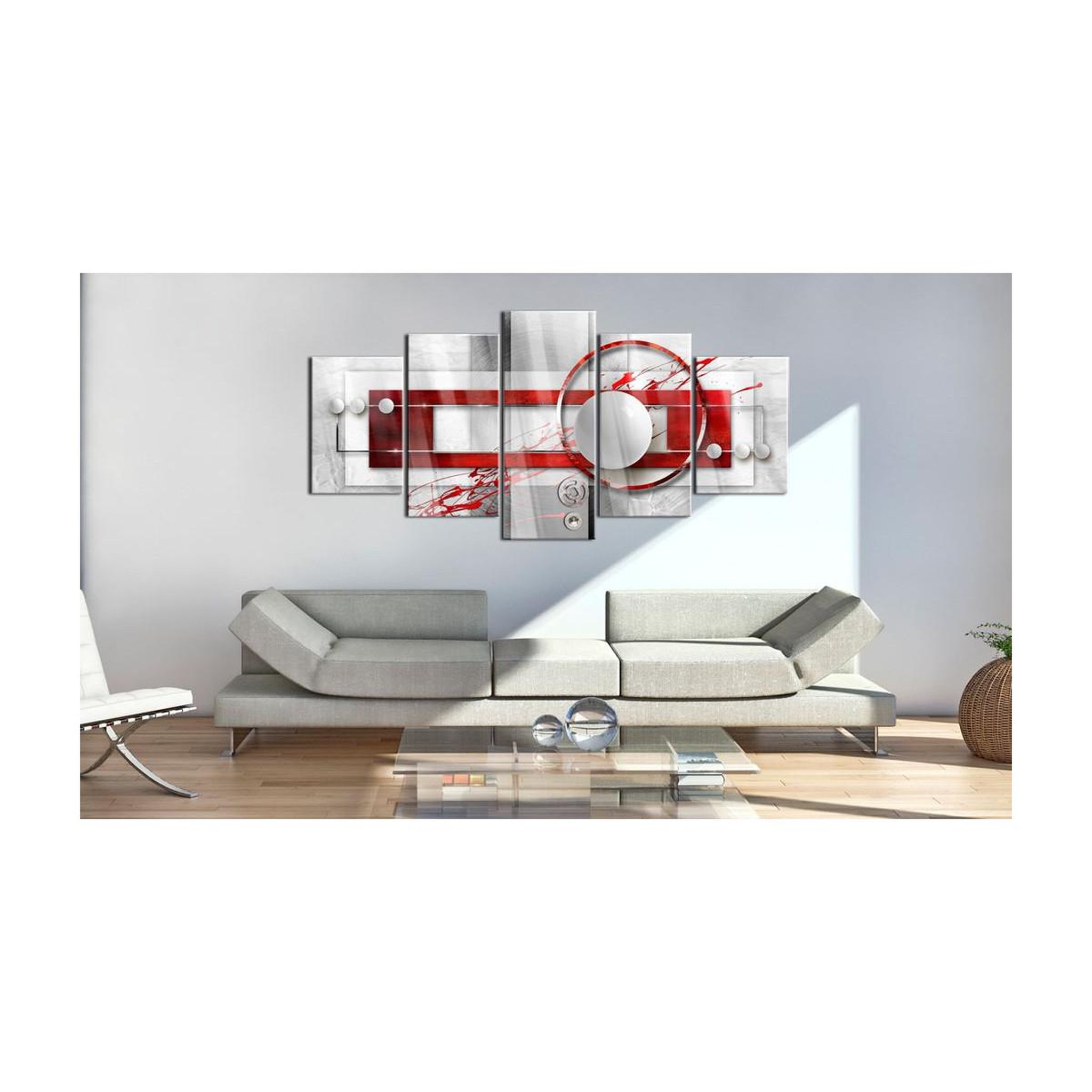Voir la diapositive 2 : Paris Prix Tableau sur Verre Acrylique  Incarnadine Energy