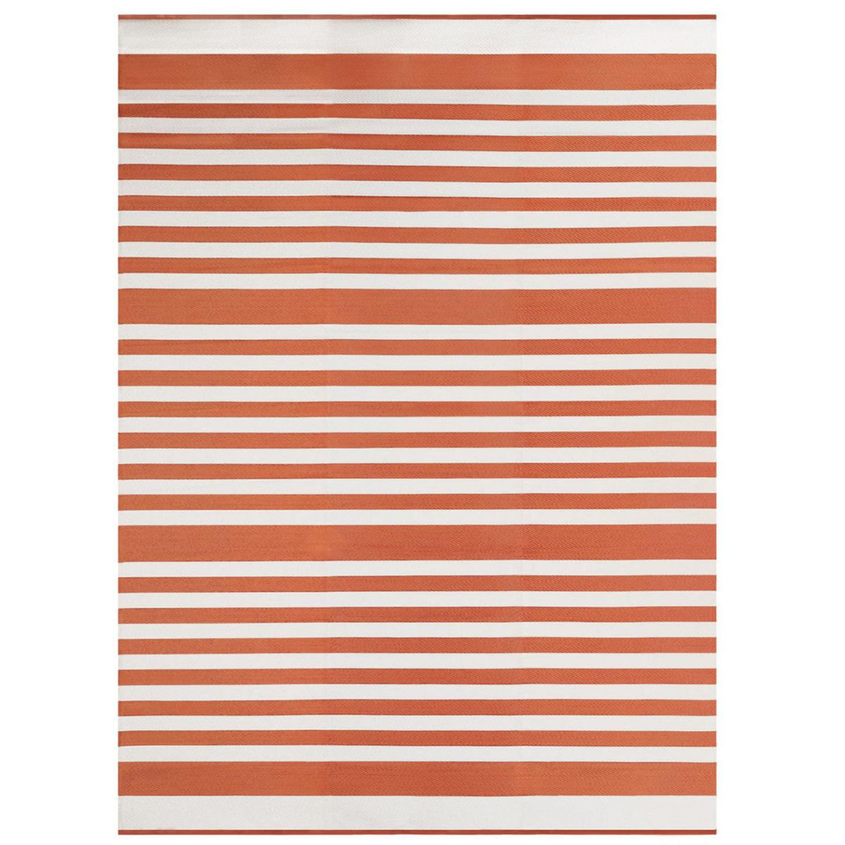 ID MARKET Tapis extérieur RAYURES terracotta 270 x 370 CM