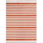 ID MARKET Tapis extérieur RAYURES terracotta 270 x 370 CM