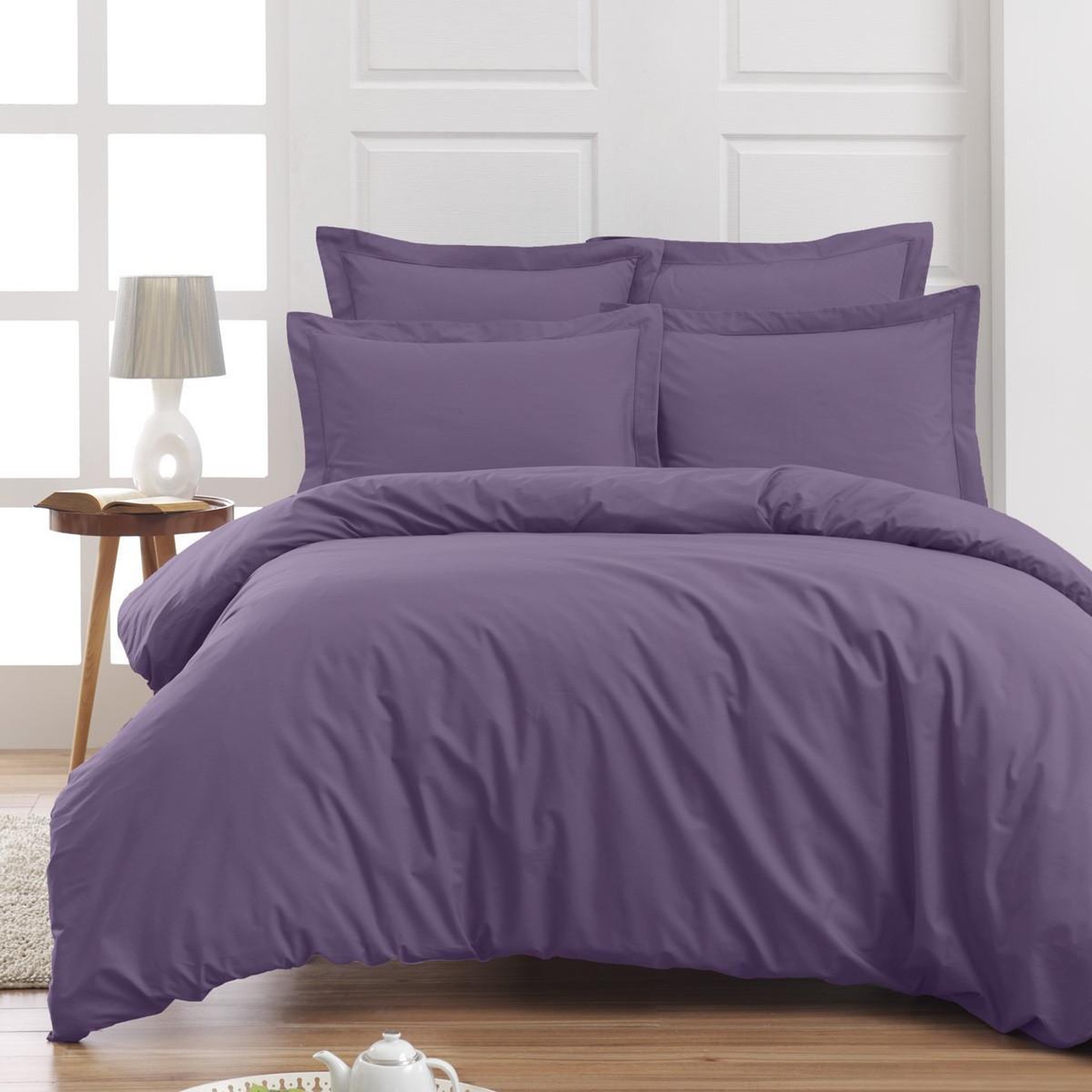 Voir la diapositive 2 : Sensei Maison Taie de traversin en percale de coton SOFT PERCALE - 45x185 cm