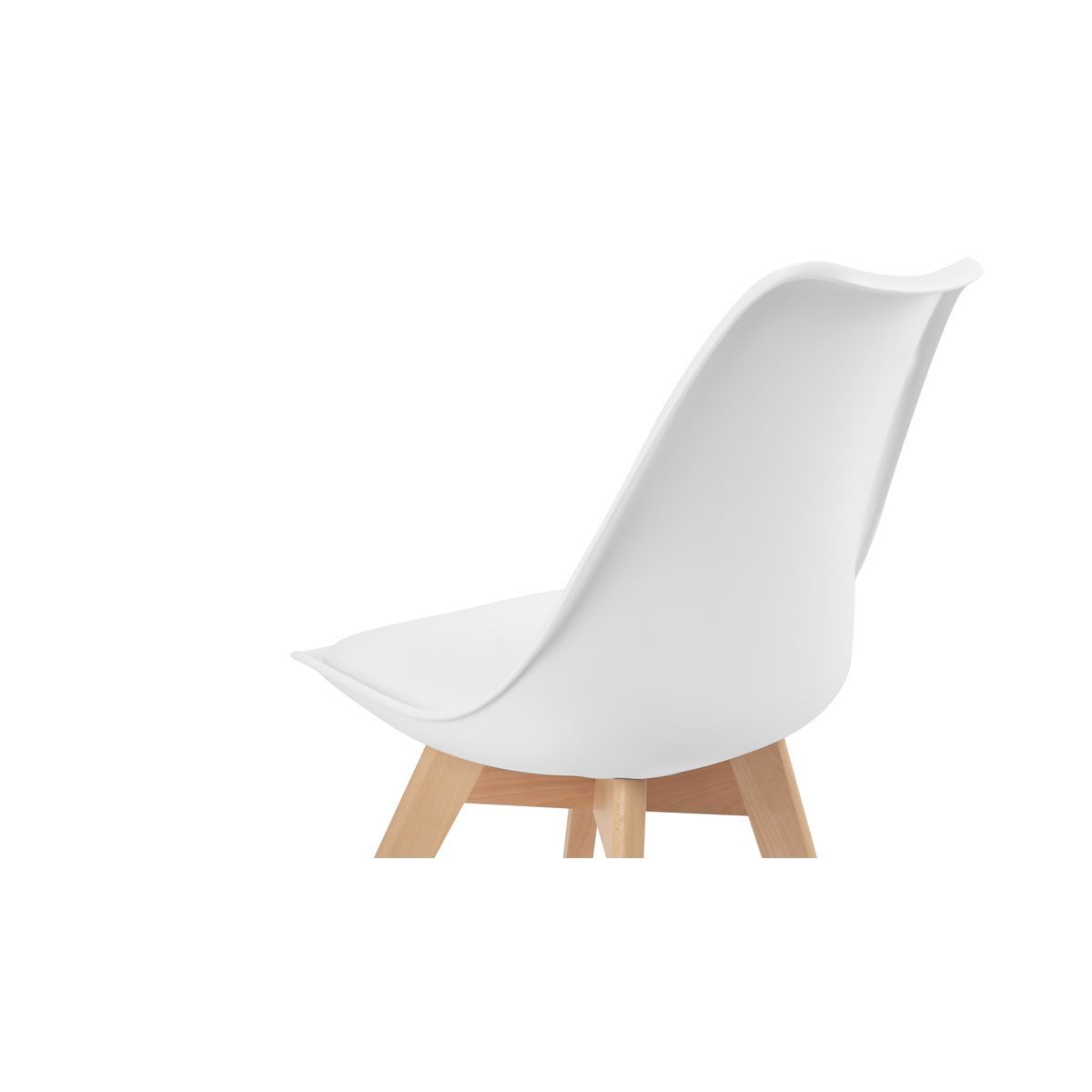 Lot de 2 chaises pieds bois massif LYDIA