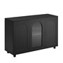 Voir la diapositive 1 : MERAX Buffet 3 porte(s) 0 tiroir(s) - 120 cm noir mdf
